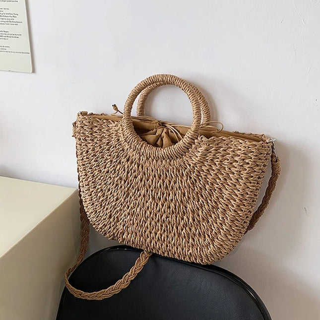 Coastal Haven Woven Tote