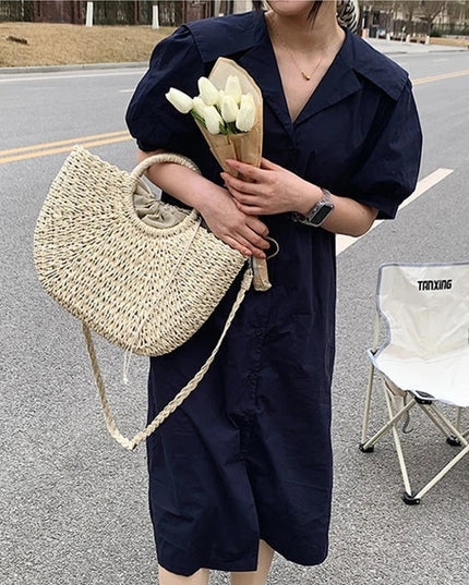 Coastal Haven Woven Tote