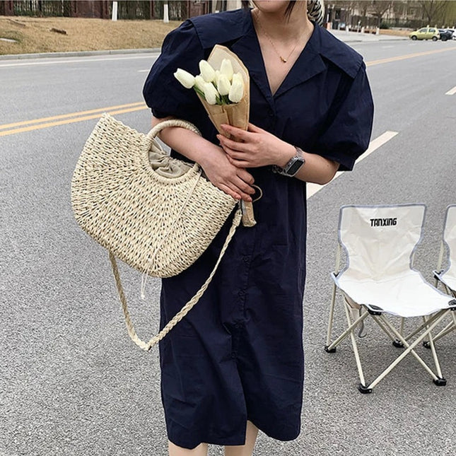 Coastal Haven Woven Tote
