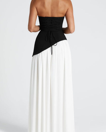 Sofia Lambert | Strapless Maxi Dress with Choker Detail