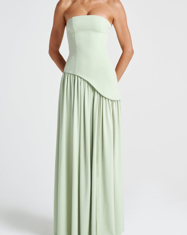 Sofia Lambert | Strapless Maxi Dress with Choker Detail