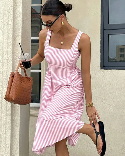 Seaside Muse™ Striped Midi Dress