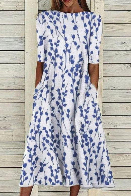 Hailey | Crew Neck Half Sleeve Dress
