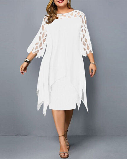Kaycie | Chic Curvy Midi Dress