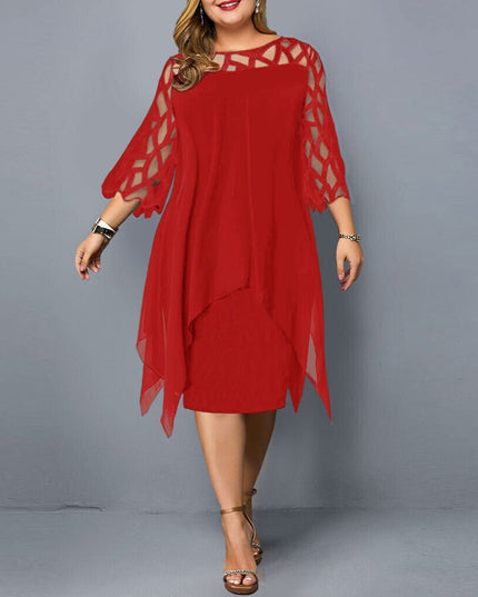 Kaycie | Chic Curvy Midi Dress