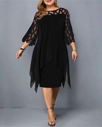 Kaycie | Chic Curvy Midi Dress