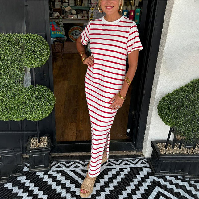 Ivia™ Striped Maxi Dress