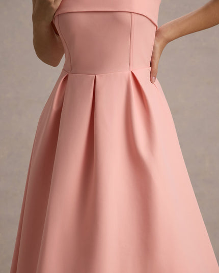Luna Fontenot | Elegant Strapless Midi Dress