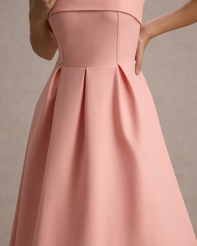 Luna Fontenot | Elegant Strapless Midi Dress